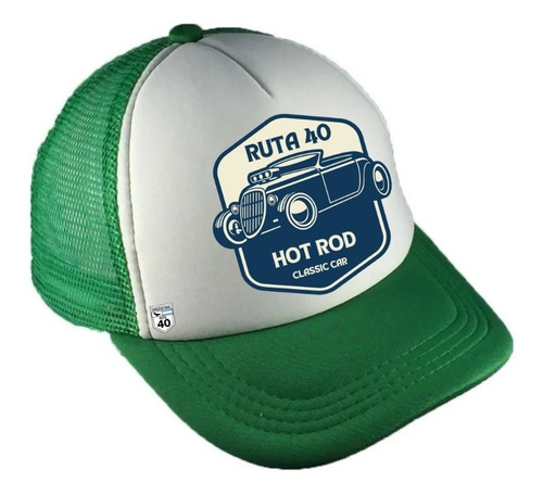 Imagen 3 de 6 de Gorra Trucker Hotrod Curva Regulador Doble
