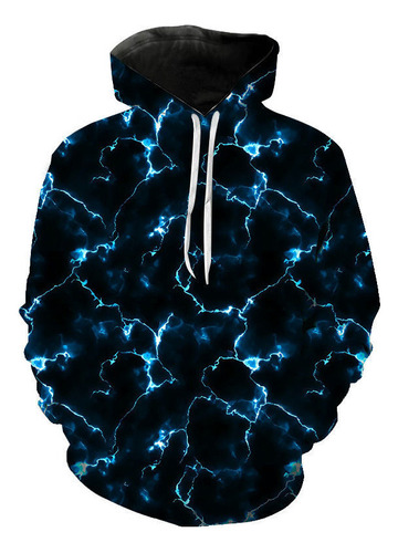 Cool Lightning Gráfica 3d Imprime Sudadera Con Capucha