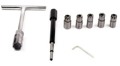 Imagen 2 de 4 de Kit Fresas P Limpiar Asientos De Inyectores Diesel Ruhlmann
