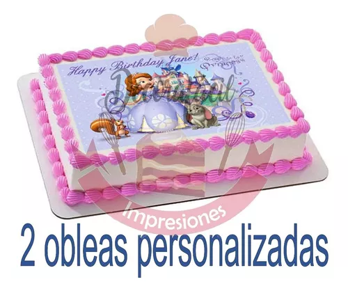 Oblea Pastel Tamaño A4 Personalizada Grosor Medio 2 Piezas