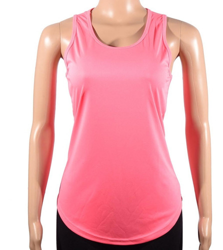 Musculosa Tela Dry Fit Dama Rosa Negro Rojo Pack X2