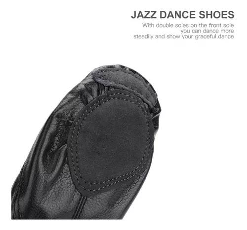 Zapatos de Jazz PU Zapatos elásticos de Jazz para niños Adultos Alomejor Zapatos de Baile de Jazz 