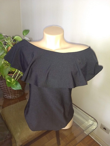 Imagem 3 de 5 de Body Ciganinha Babado Plus Size 42 Ao 50 Tamanho Grande Liso