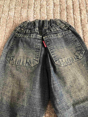 Conjunto Jeans Preto De Calça E Jaqueta Tamanho 4 (Usado)