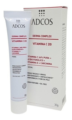 Creme Vitamina C 20 Adcos Derma Complex 30g Dia/noite Todo Tipo De Pele Dia/noite