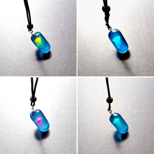 Collar De Medusas (y) Con Colgante De Resina, Diseño De Anim