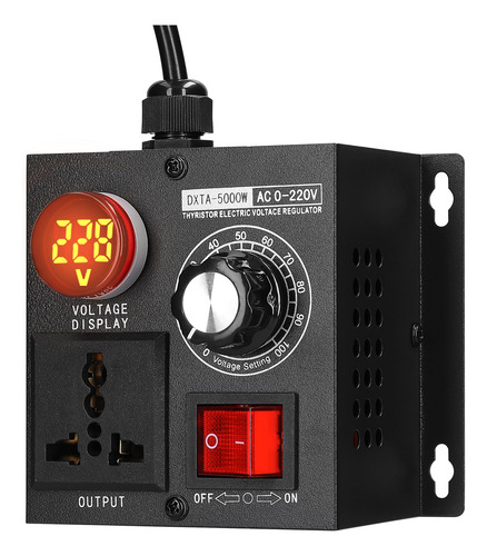 Regulador De Tensão Portátil De Temperatura 5000w Stepless