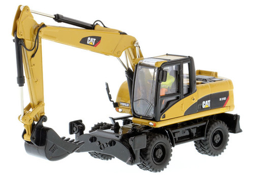 Miniatura Caterpllar Escavadeira De Rodas M316d 1/50 Metal Cor Amarelo