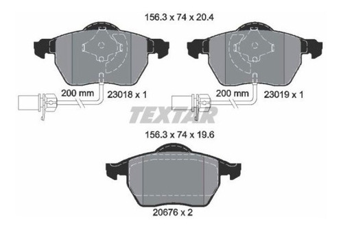 Pastilhas De Freio Diant. Audi A4 2.0 Sedan 2000-2005 B6