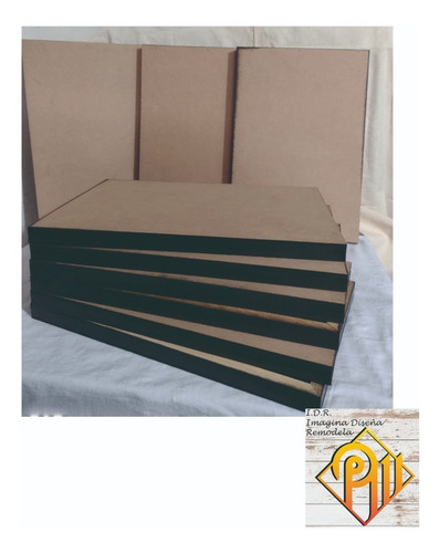 Bastidor De Madera Poster/cromo Pintura Set 2 Pzas 30x50cm