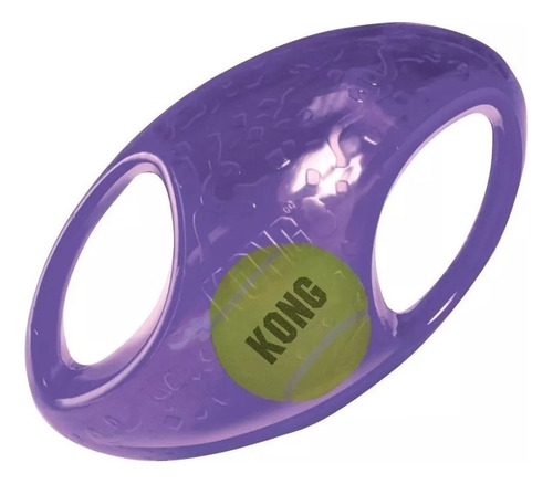 Juguete para perro Kong Jumbler Football XL, color morado