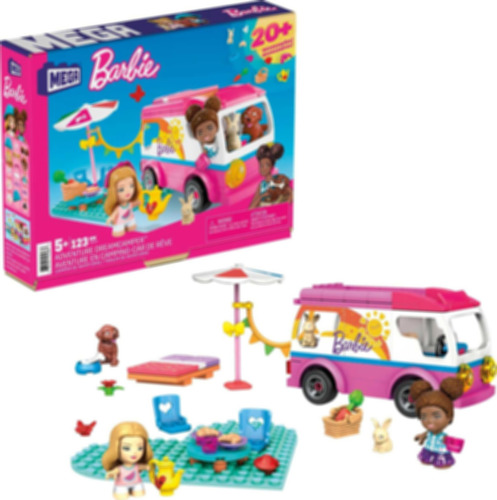 Mega Barbie Camper - Juego De Vehículos De Juguete De Constr