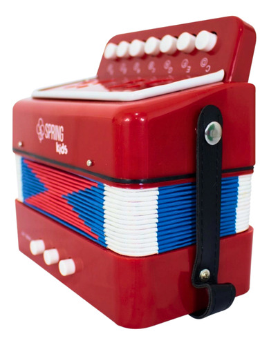 Acordeon Infantil De Botão Mini Sanfona 3 Baixos Criança