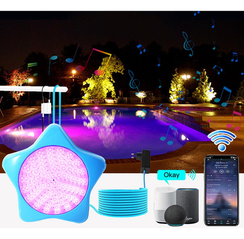Luz Submersível Rgb, Lâmpada Noturna De Piscina,