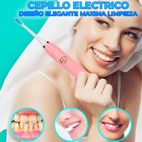 Kit De 3 Cepillo De Dientes Eléctrico Con 6 Cabezales