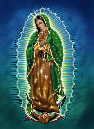 1 Kit De Pintura Virgen Guadalupe Diamantes Para Bricolaje,