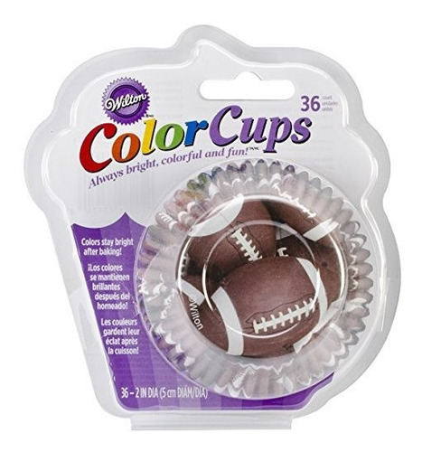 Wilton Tazas Para Hornear Estandar, 36 Unidades, Color Futbo