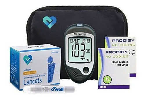 Kit De Prueba De Diabetes Medidor De 100 Unidades 100 Tiras