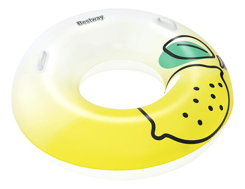 Salvavidas Infable Dona Bestway Flotador Diseño Limón 114cm