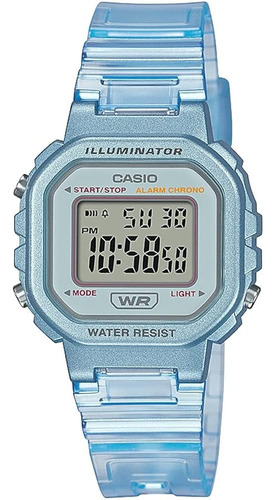 Casio Illuminator Alarma Cronógrafo Azul Claro Reloj Digital