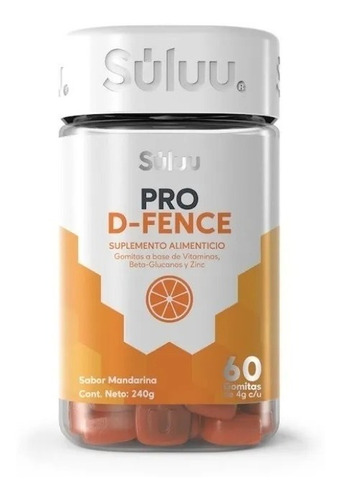Gomitas Multivitamínico D3 Inmunológico Pro-defence Súluu Sabor Mandarina