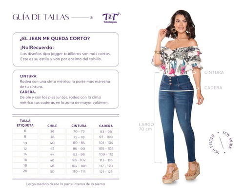 Jeans Colombiano Levanta Cola Ochentero Gacela Tyt