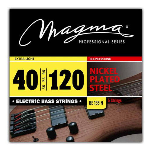 Set De Cuerdas Bajo Eléctrico Be135n Magma