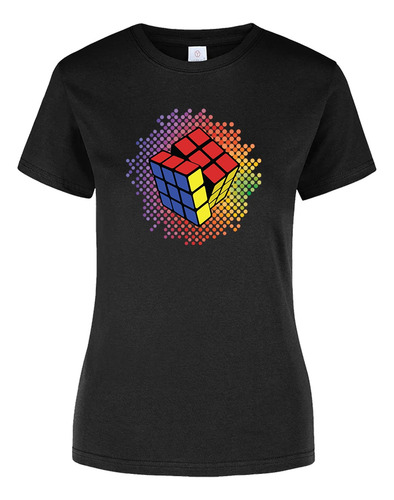 Playera Estampado Cubo Mágico Diferentes Colores 1 Pza