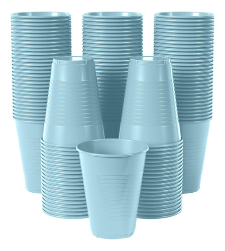 Exquisite 50 Vasos De Plastico Desechables De Color Azul Cla