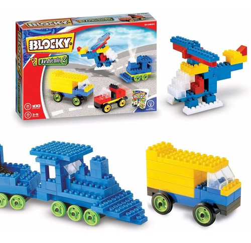 Blocky Vehiculos 2 Con 100 Piezas Original Mundo Manias