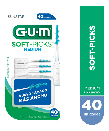 Gum Palillos Interdentales Gum Soft-picks Medium X 40uds