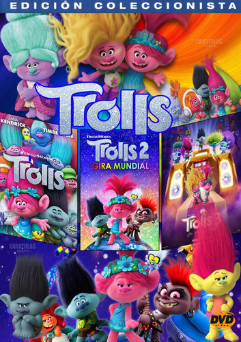 Pack Trolls 1 - 2 Y 3  - 2023 - Dvd