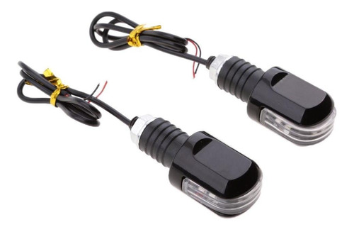 2pcs Universal Motocicleta Led Señal De Intermitente Luz