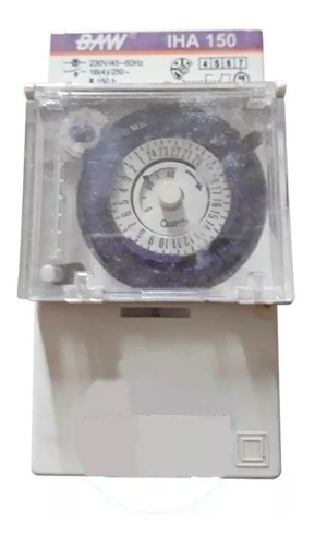 Timer Temporizador Analogico Para Riel Din Iha150 Baw