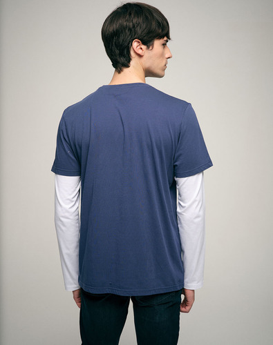 Remera Azul Manga Corta Marvel Stronger Together Equus