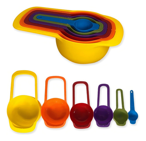 Cucharas medidoras, taza medidora, gramos, taza de café, 6 unidades