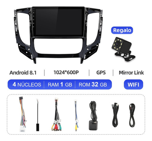 Estéreo Android For Mitsubishi L200 2016-2020 A/c Auto Gps