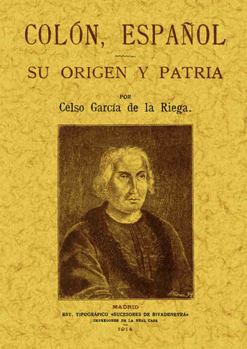 Libro - Colon, Español:su Origen Y Patria 