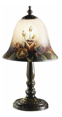 Dale Tiffany 10056604 Rose Bell Accent Lámpara, Multic...