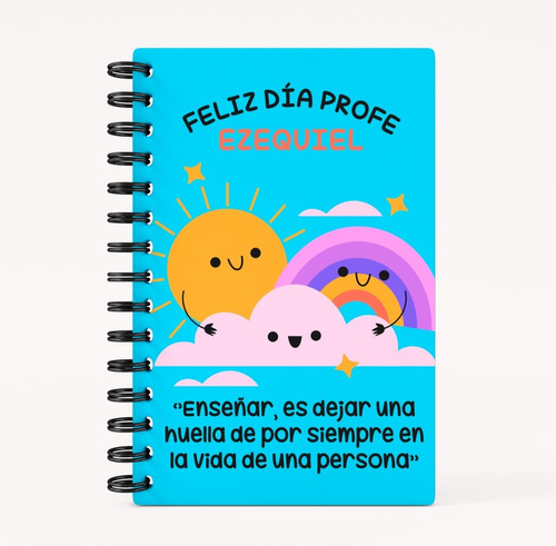 Cuaderno Anillado Dia Del Maestro A5 Tapa Dura 80 Hojas Liso