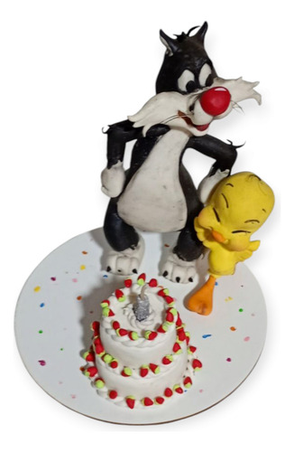 Adorno Para Torta Vela Silvestre Negro Silvestre