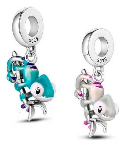 Charm De Camaleon Que Cambia De Color Compatible Con Pandor