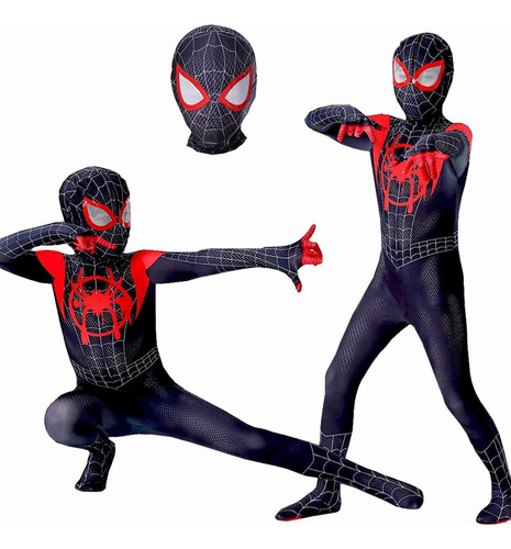 Disfraz Hombre Araña Traje De Spider Man Niño Cosplay Anime