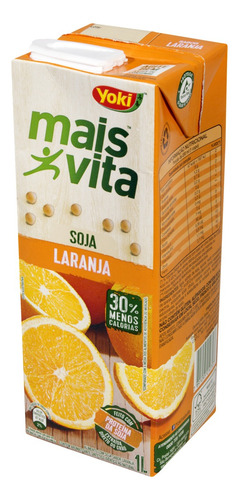 Bebida à Base de Soja Laranja Yoki Mais Vita Caixa 1l