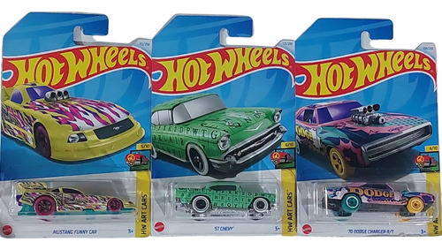 Autos Hot Wheels Edicion Hw Art Cars. Precio X Unidad 70 Dodge Charger 4/10