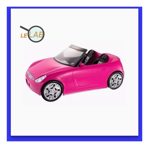 Imagen 3 de 7 de Auto Barbie Original Tv Con Accesorios Y Stickers Lelab