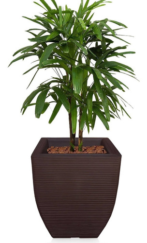 1 Vaso De Planta Em Polietileno Plastico Decorativo T 45x35