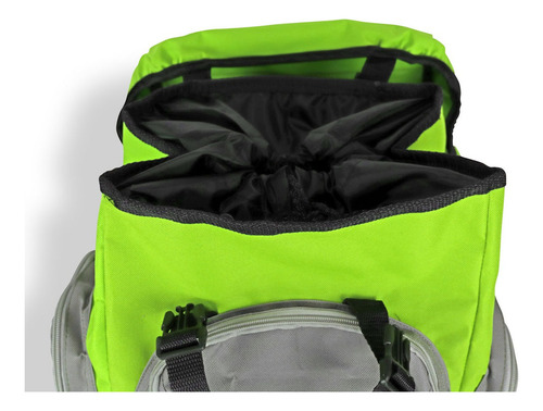 Mochila De Semicampismo Azul Rey 52 X 35 X 17 Cm Color Verde Lima Diseño De La Tela Liso