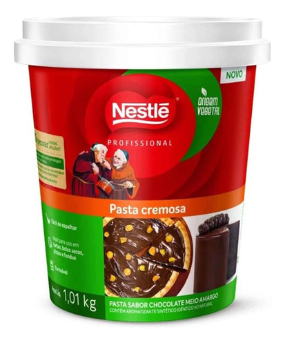 Recheio Pasta Cremosa Chocolate Meio Amargo 1,01kg