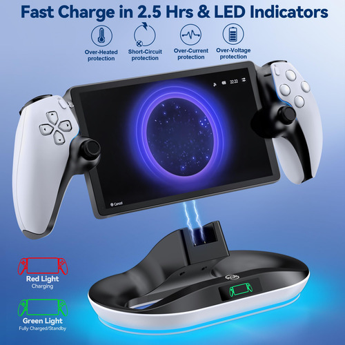 Soporte De Carga Para Ps Portal Remote Player Con Luz Led